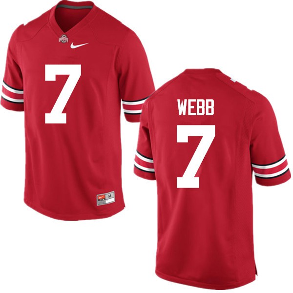 Ohio State Buckeyes #7 Damon Webb Men Stitched Jersey Red OSU79637